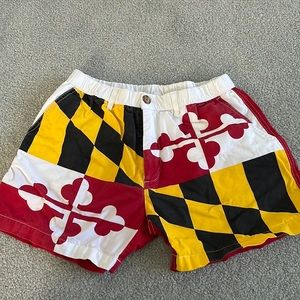 Chubbies Maryland Flag Print Shorts